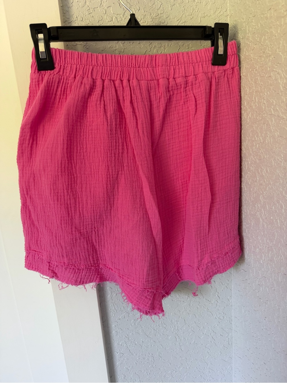 Joy~Luis High Waist Drawstring Shorts in Hot Pink top is XL and shorts are small - Picture 6 of 6